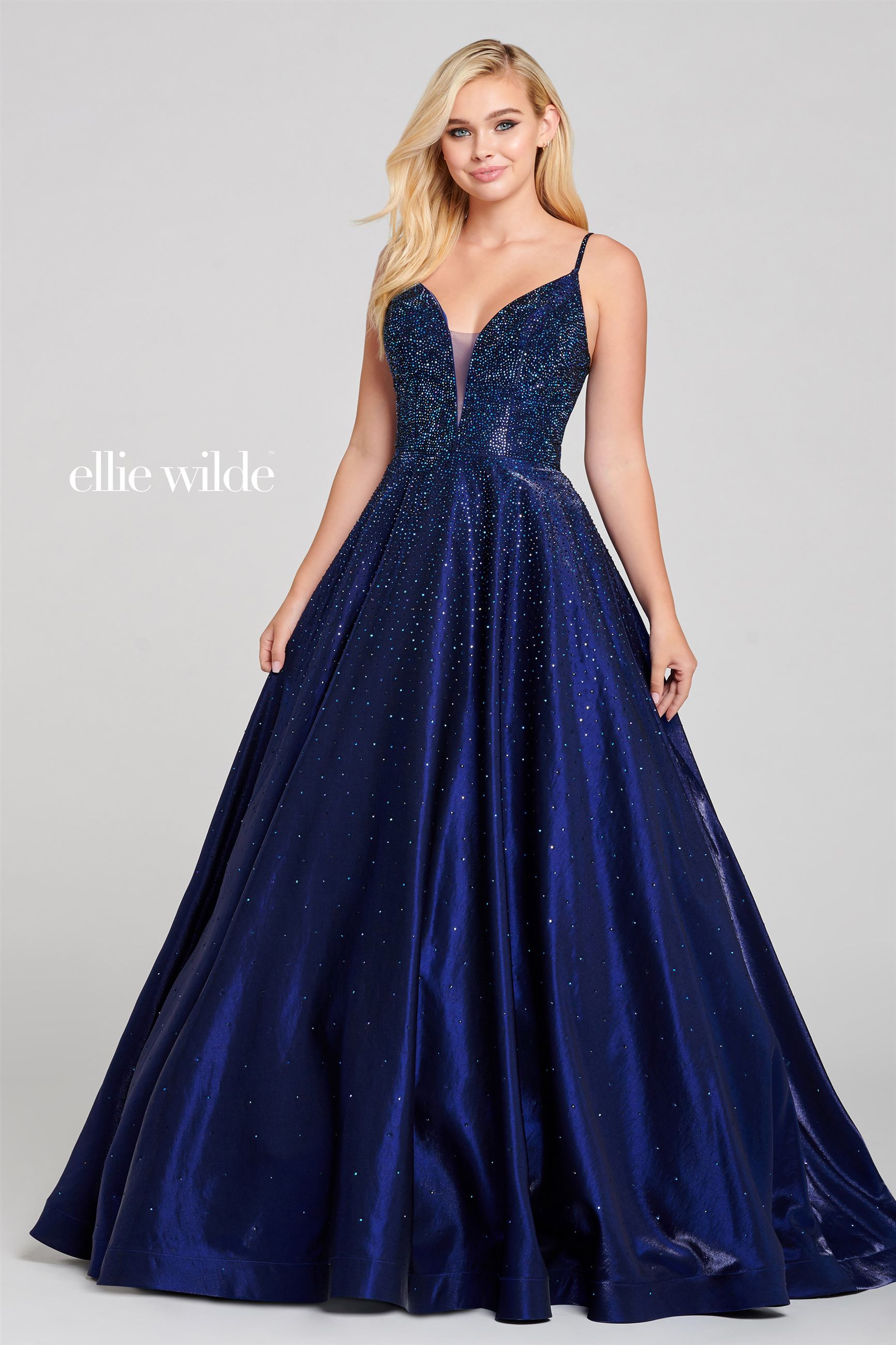 ellie wilde light blue prom dress