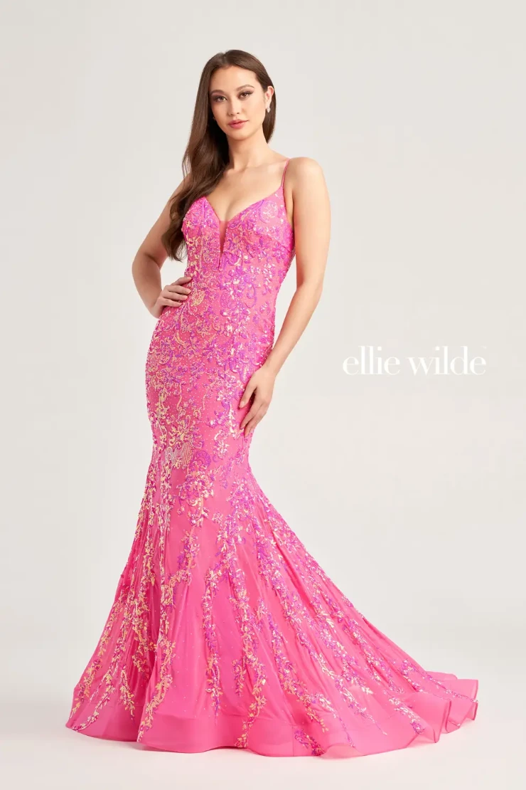 ワンピース ANDMARY Effie slit dress Pink beige ANDMARY】Effie slit dress